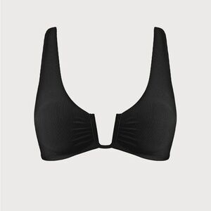 Berlook Black U-Ring Cross Back Bikini Top